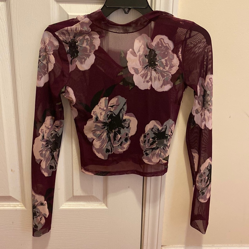 Juniors Charlotte Rousse floral top